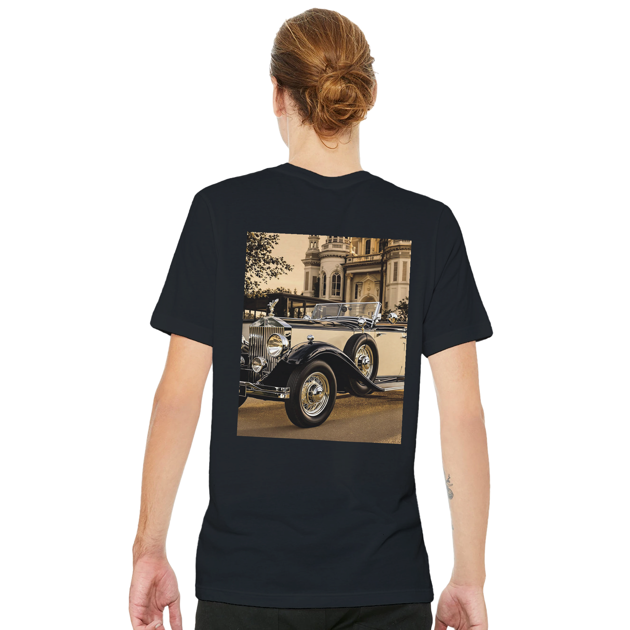 Rolls Royce Silver Ghost T-Shirt — detail view | Wild Thread Co