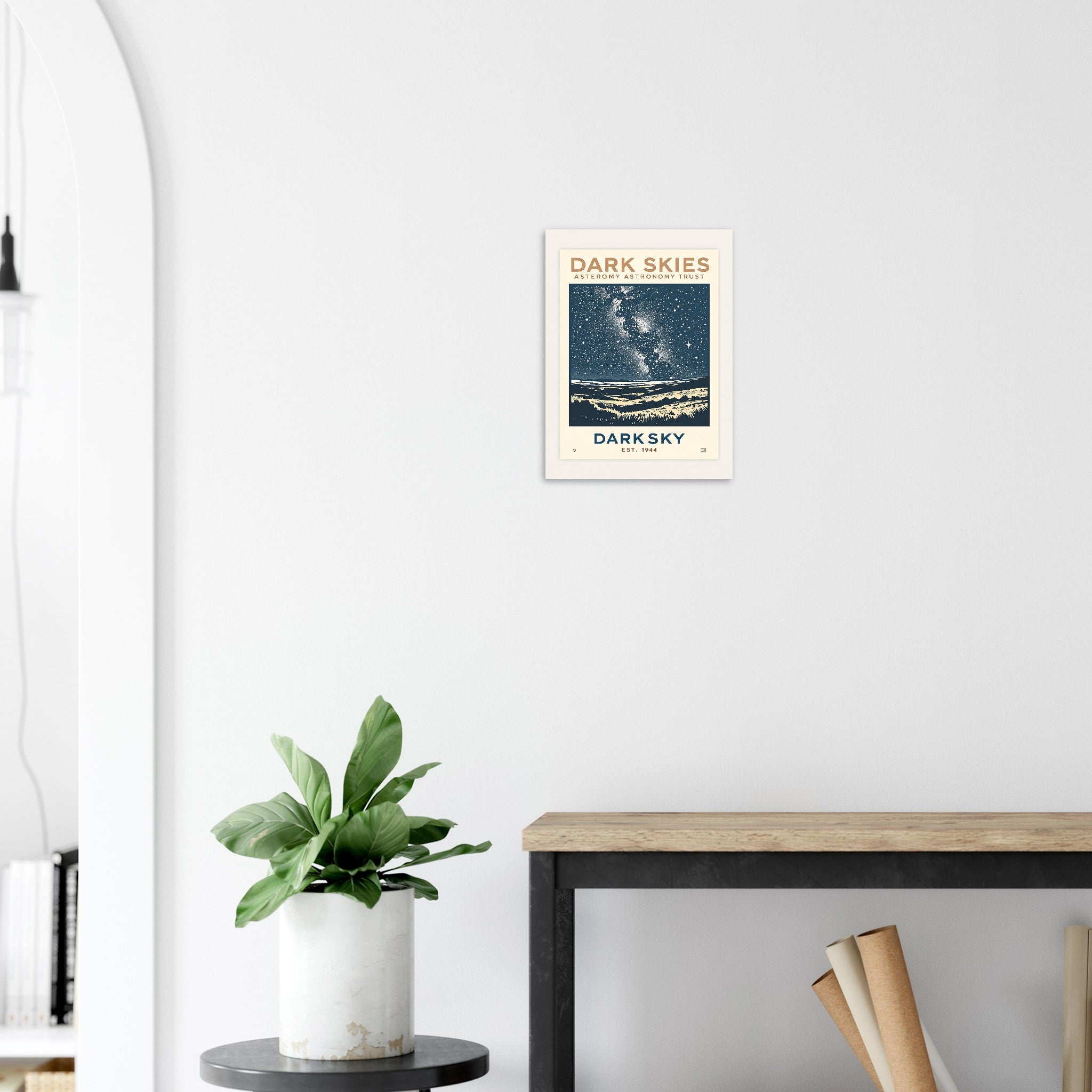 Dark Skies Vintage Travel Poster — Art Print | Wild Thread Co