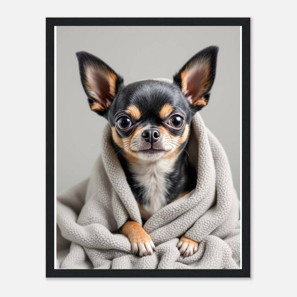 Chihuahua Attitude Framed Art Print — detail view | Wild Thread Co