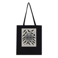 Dark Academia Ravens Murder Tote Bag Cotton Shopper UK Tote Bag — detail view | Wild Thread Co