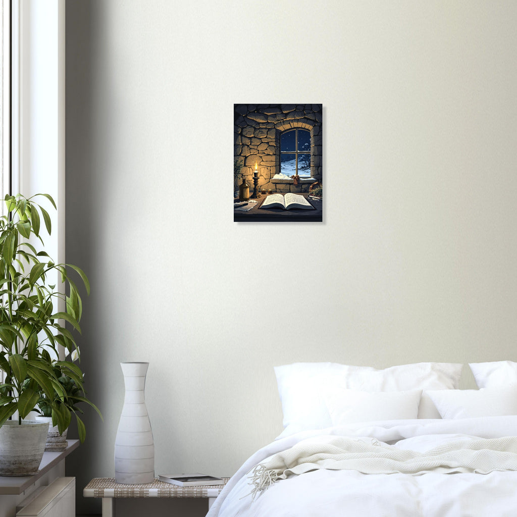 Bothy Candlelight A1 Art Print Art Print — detail view | Wild Thread Co