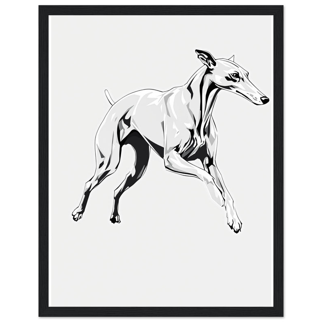 Whippet Grace — Framed Art Print | Wild Thread Co UK