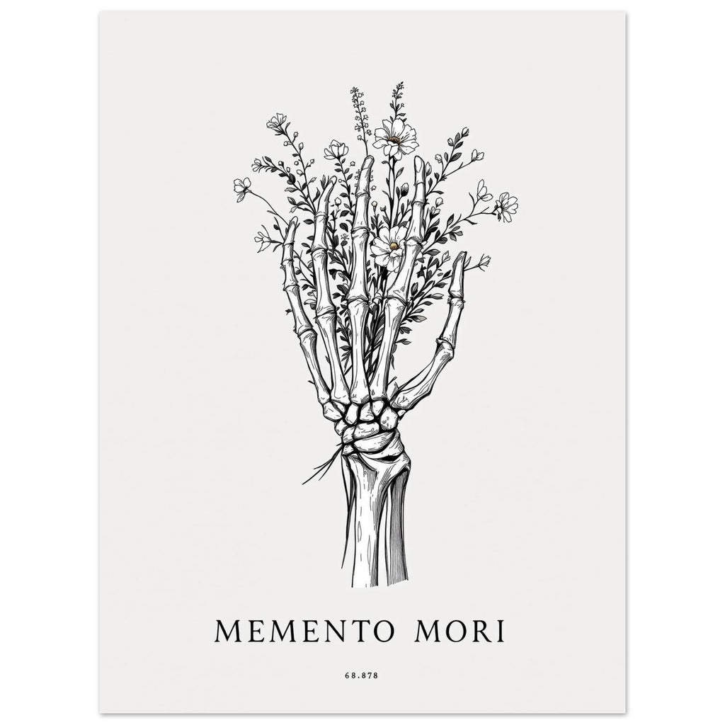 Dark Academia Skeleton Anatomy Memento Mori Gothic Animal Lover Gift UK T-Shirt — detail view | Wild Thread Co