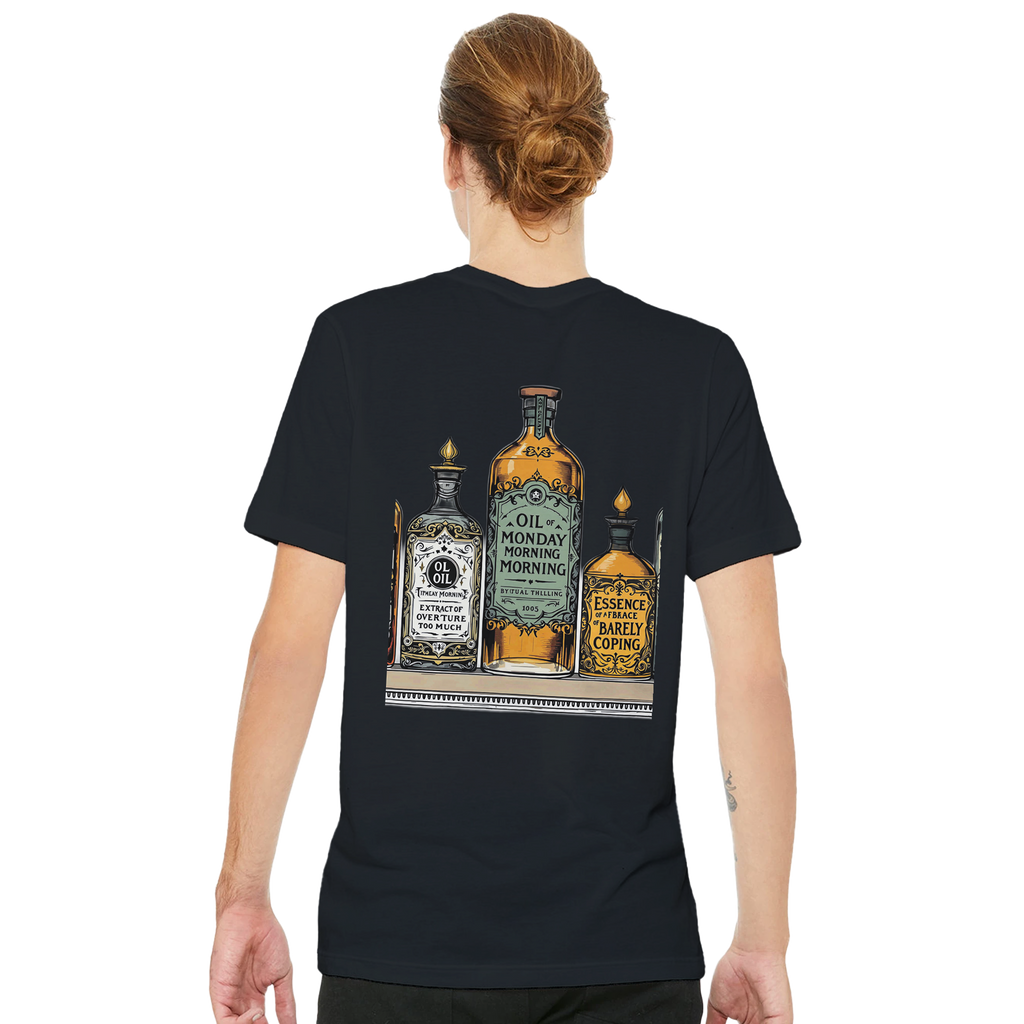 Dark Academia Apothecary T-Shirt — detail view | Wild Thread Co