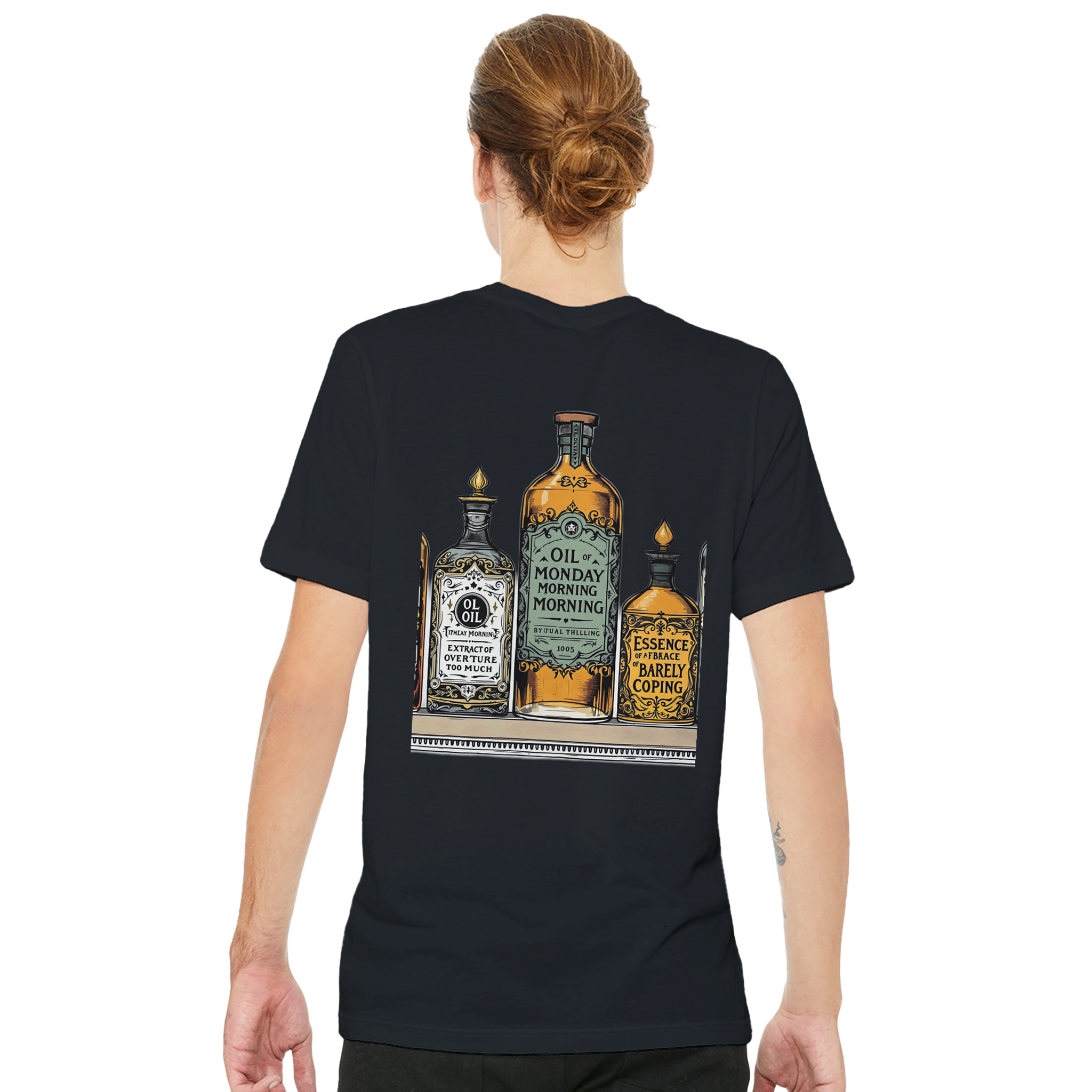 Dark Academia Apothecary T-Shirt — detail view | Wild Thread Co