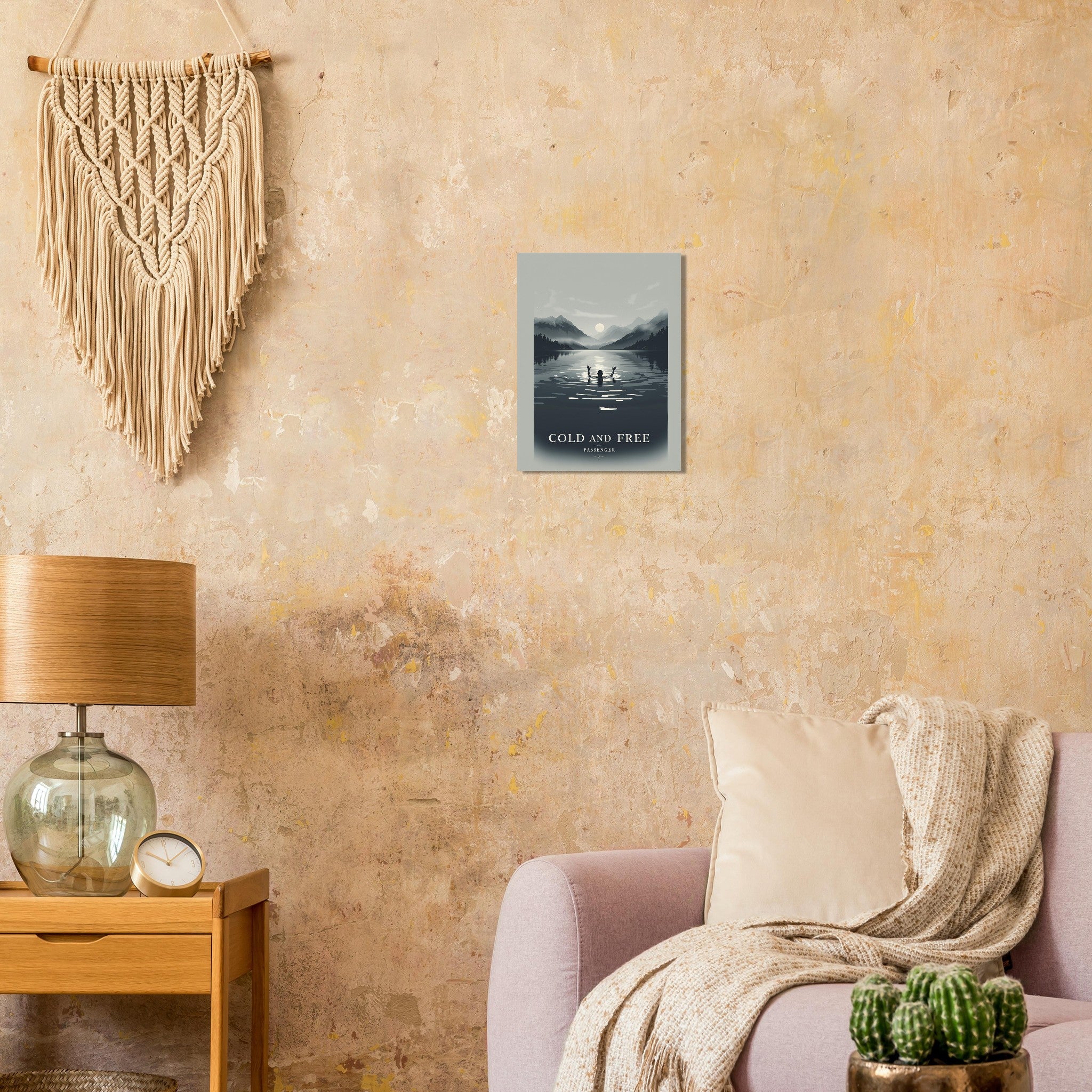 Wild Swimming Loch A1 Art Print Art Print — detail view | Wild Thread Co