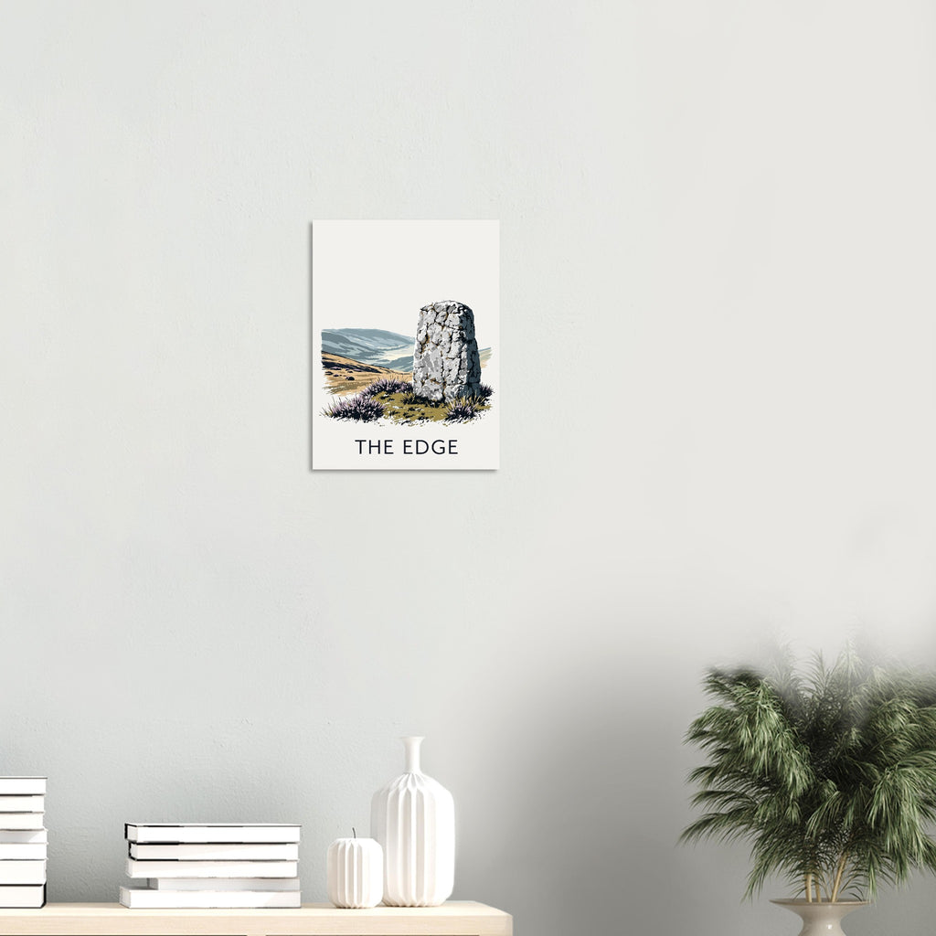 Peak District Gritstone Millstone Art Print Art Print — detail view | Wild Thread Co