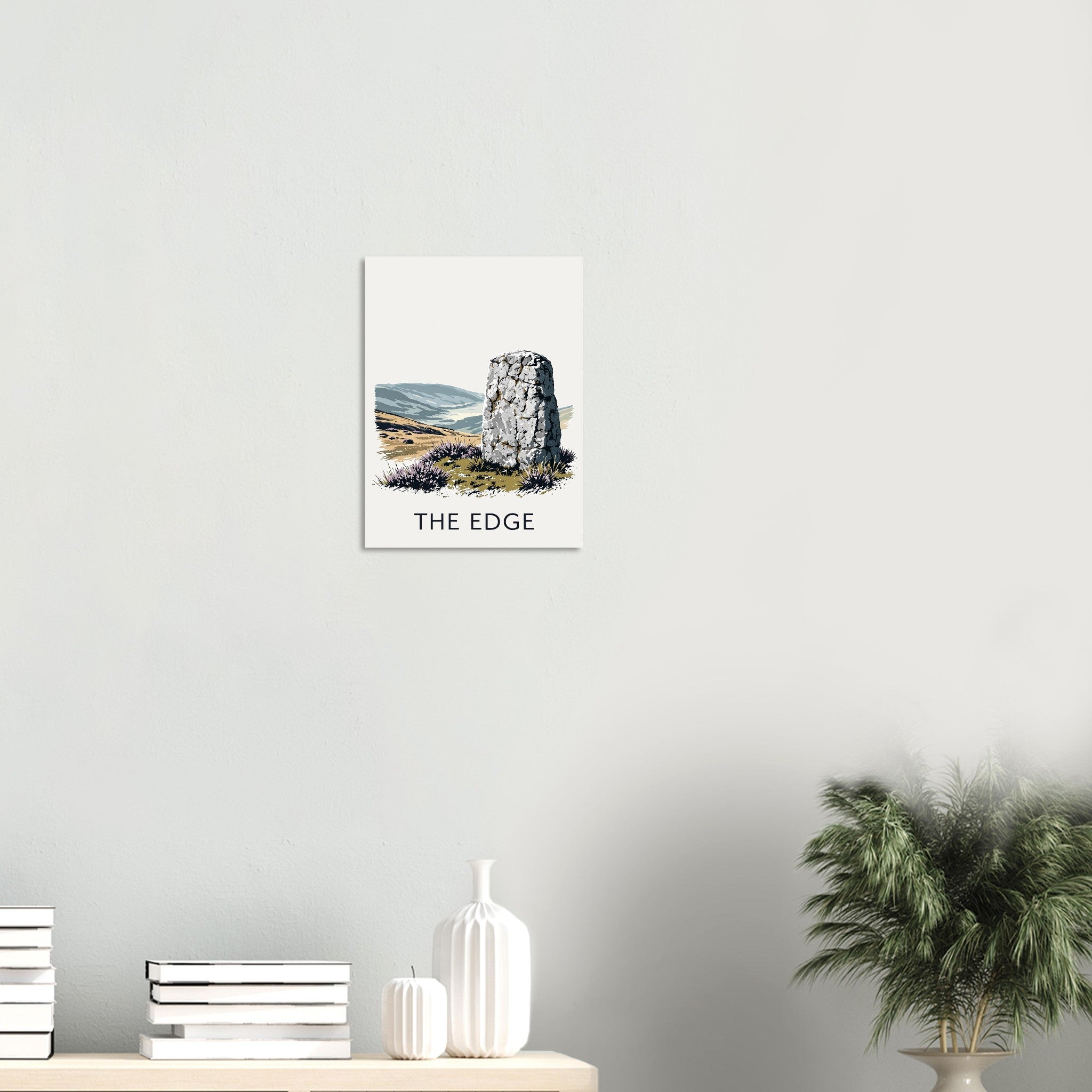 Peak District Gritstone Millstone Art Print Art Print — detail view | Wild Thread Co