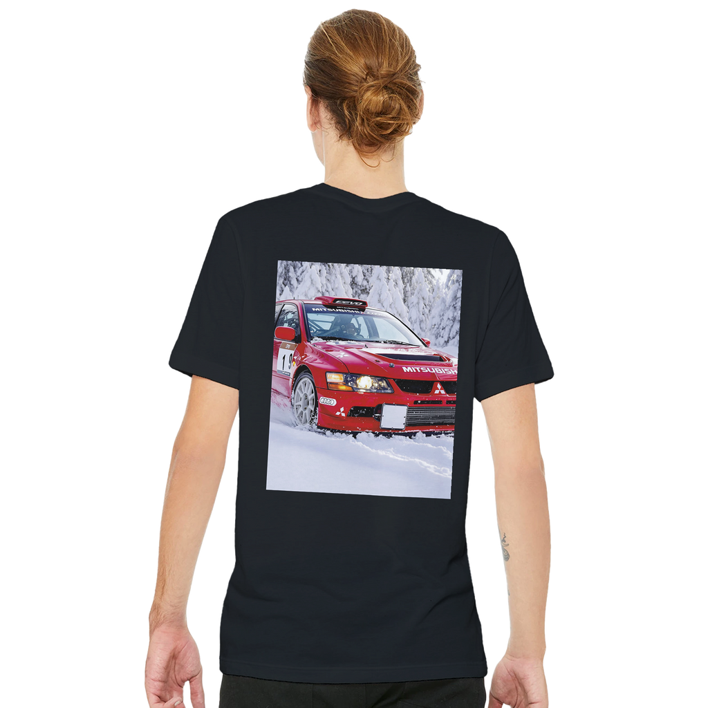 Mitsubishi Evo 6 Tme T-Shirt — detail view | Wild Thread Co