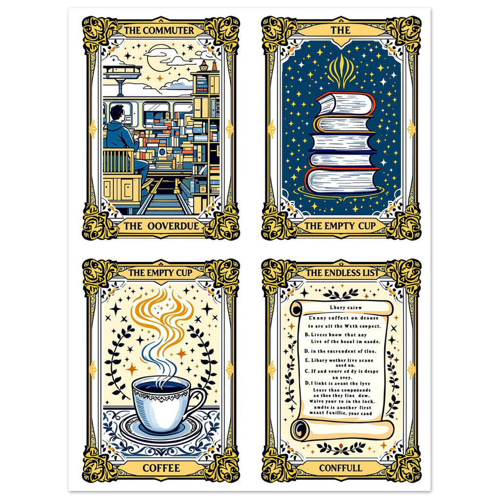 Dark Academia Tarot Card Art Print Art Print — detail view | Wild Thread Co
