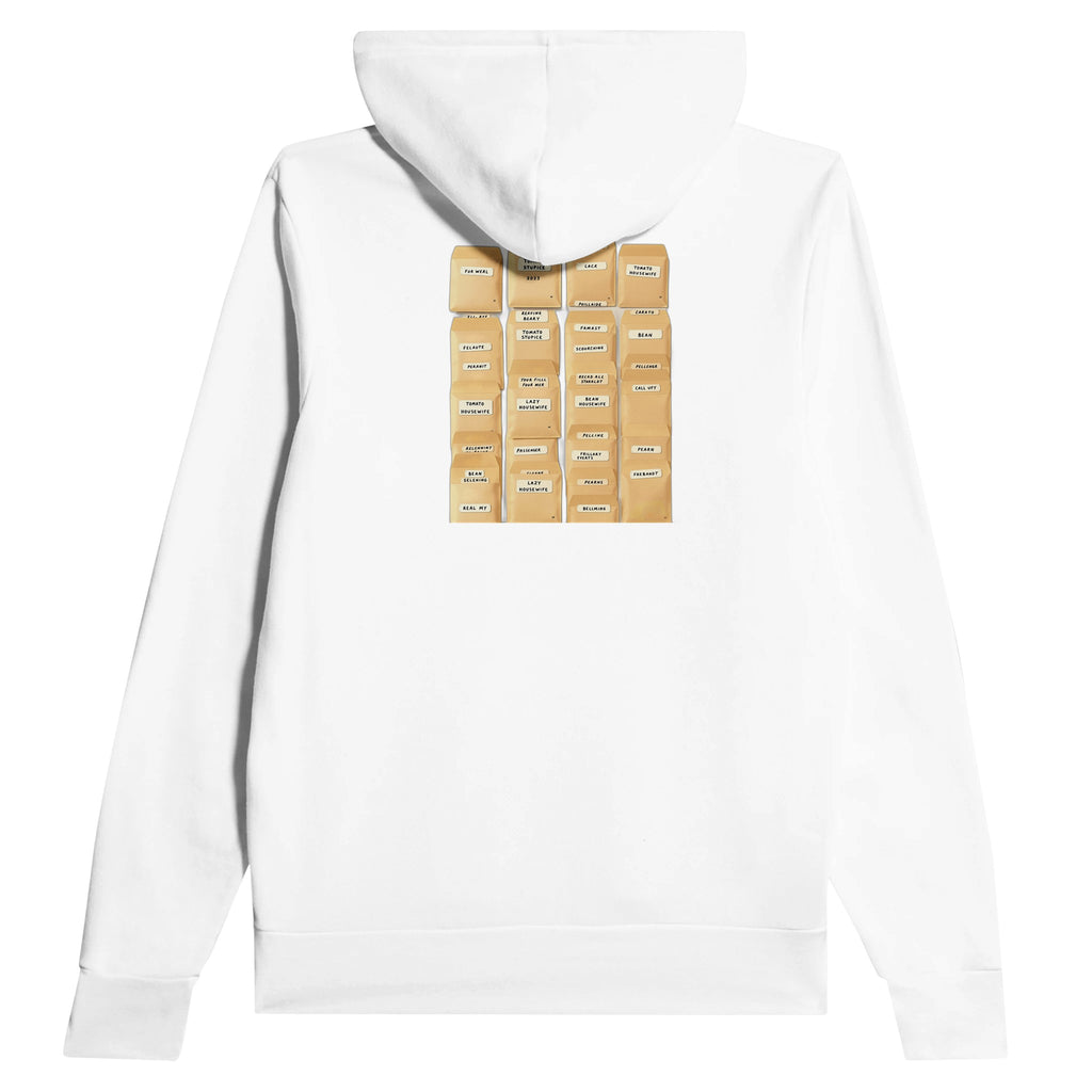Seed Saving Library Envelopes Hoodie — detail view | Wild Thread Co