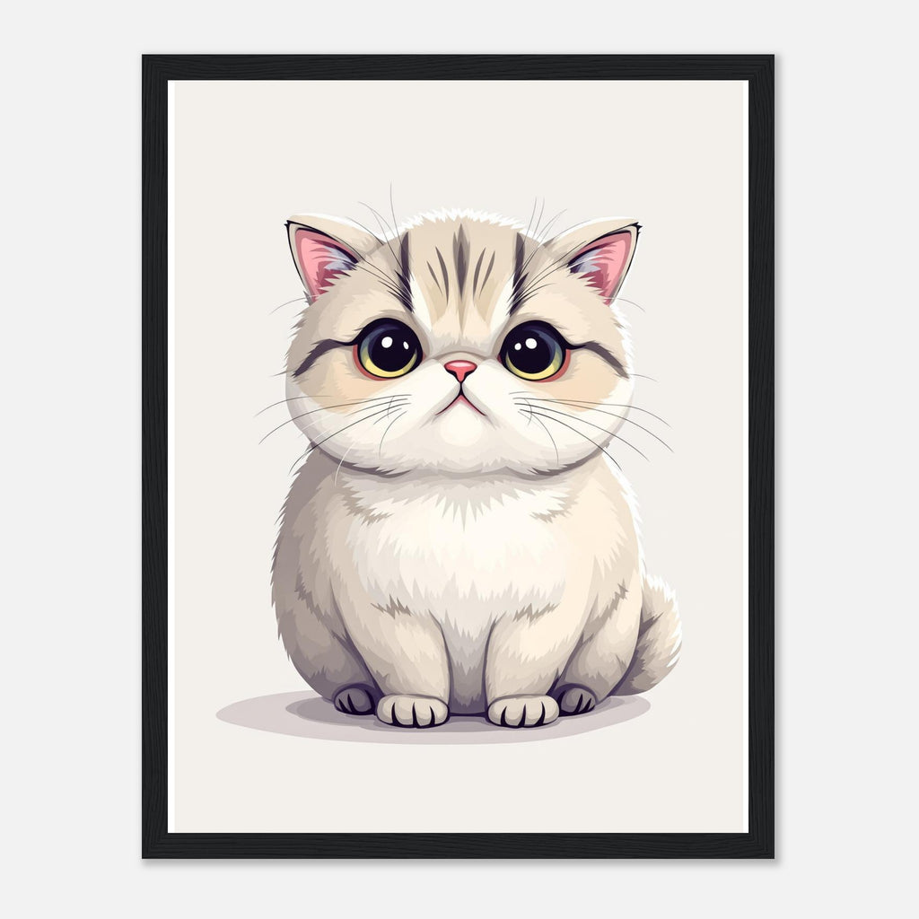 Scottish Fold Framed Art Print — detail view | Wild Thread Co