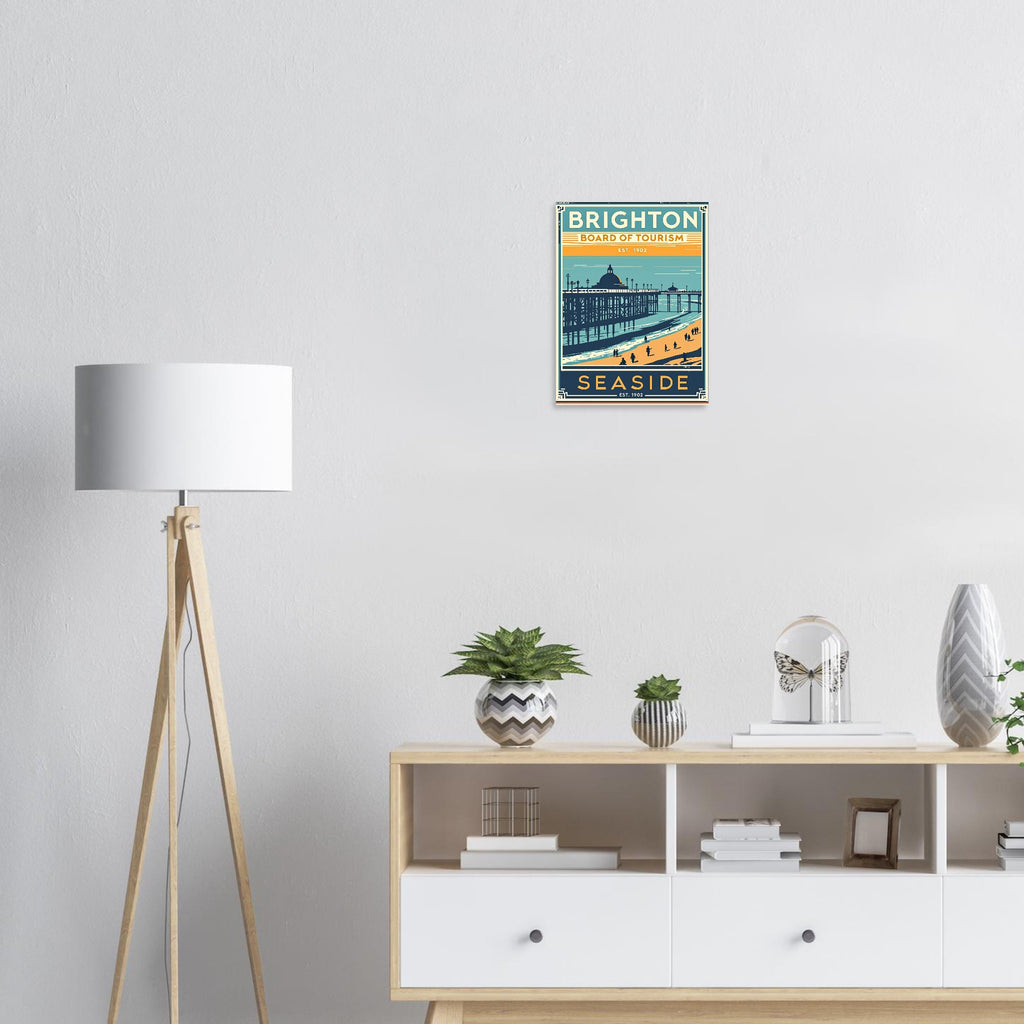 Brighton Vintage Travel Poster — Art Print | Wild Thread Co UK