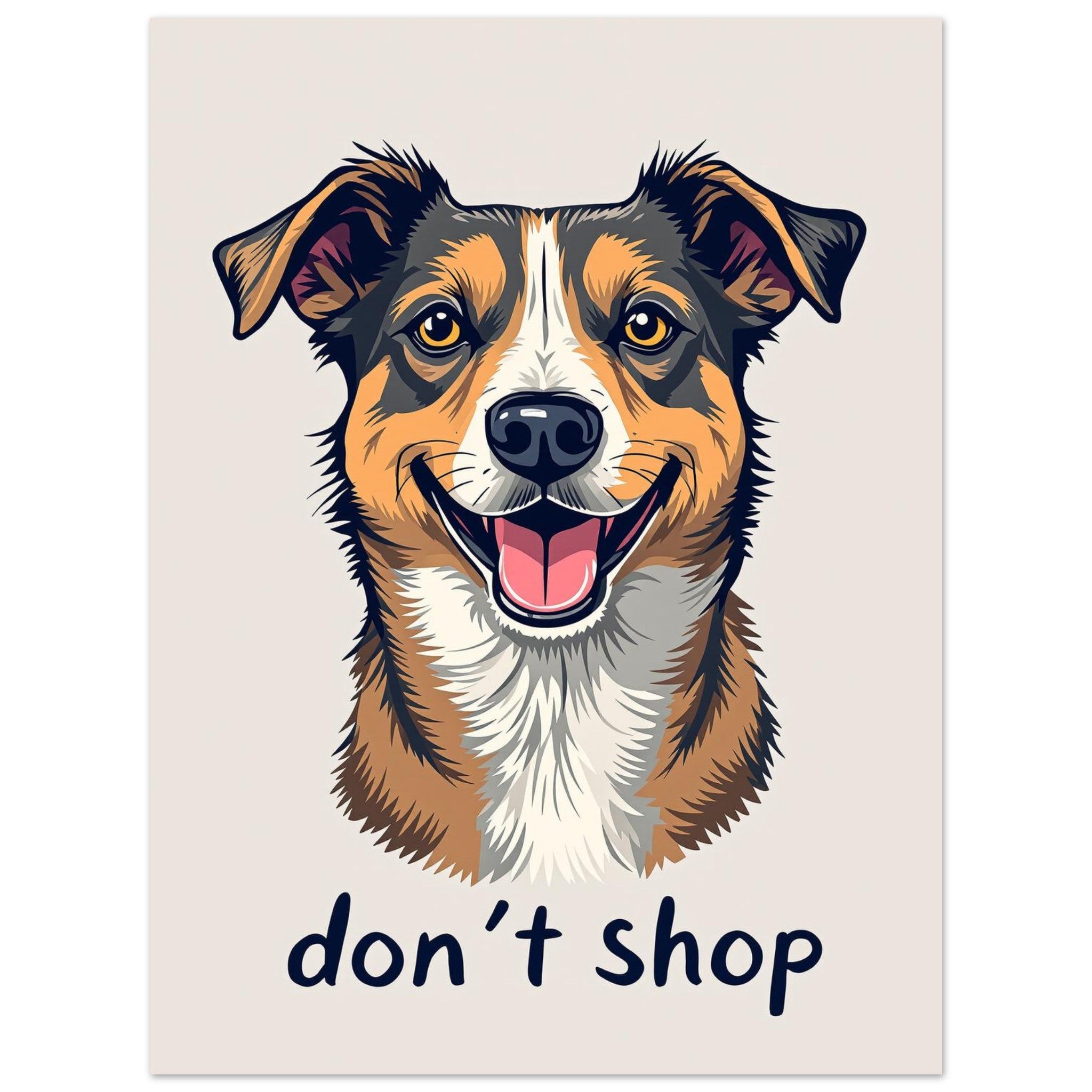 rescue dog hero Art Print Art Print — detail view | Wild Thread Co