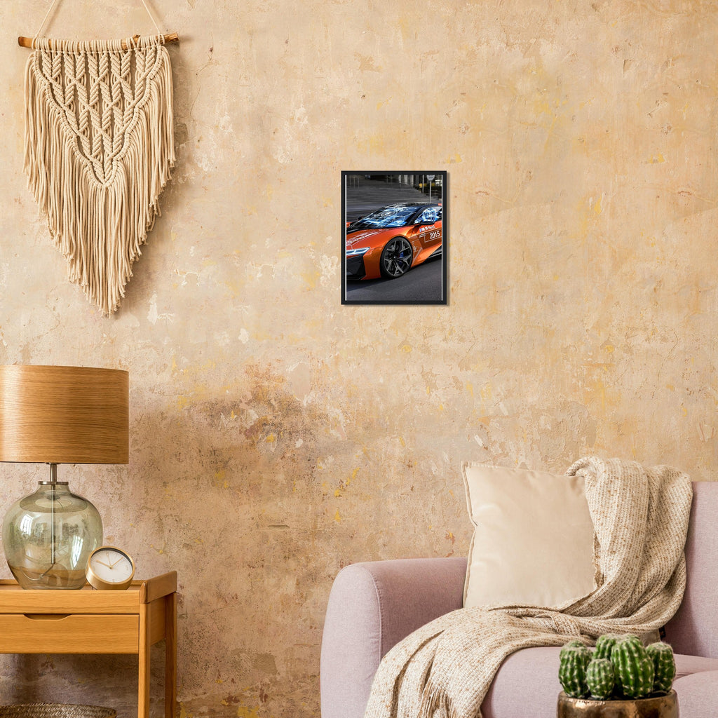 BMW M Vision Next Framed Art Print — detail view | Wild Thread Co