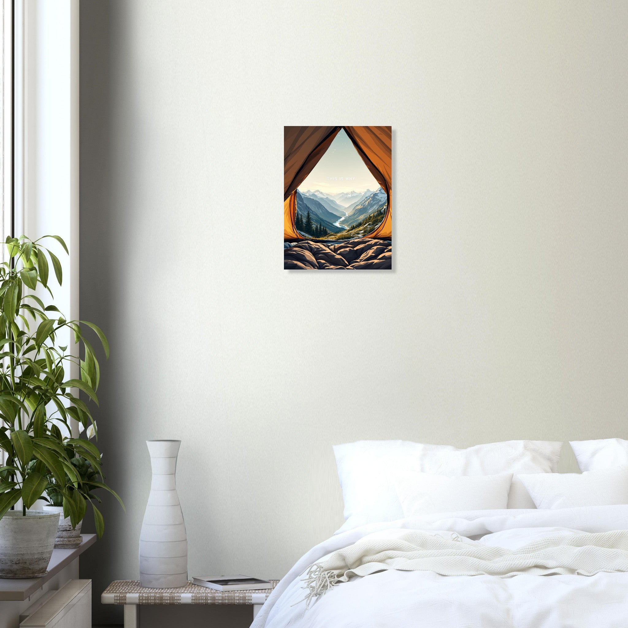 Mountain Camping Gift Art Print Art Print — detail view | Wild Thread Co