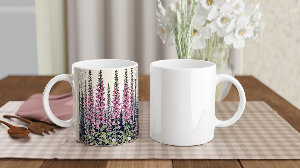 Foxglove Woodland Clearing Bees Mug Coffee Tea Ceramic 11oz — Mug | Wild Thread Co
