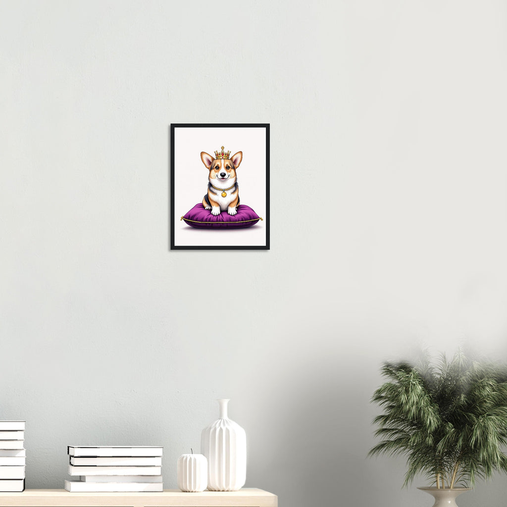 Corgi Royal Framed Print — Framed Art Print | Wild Thread Co