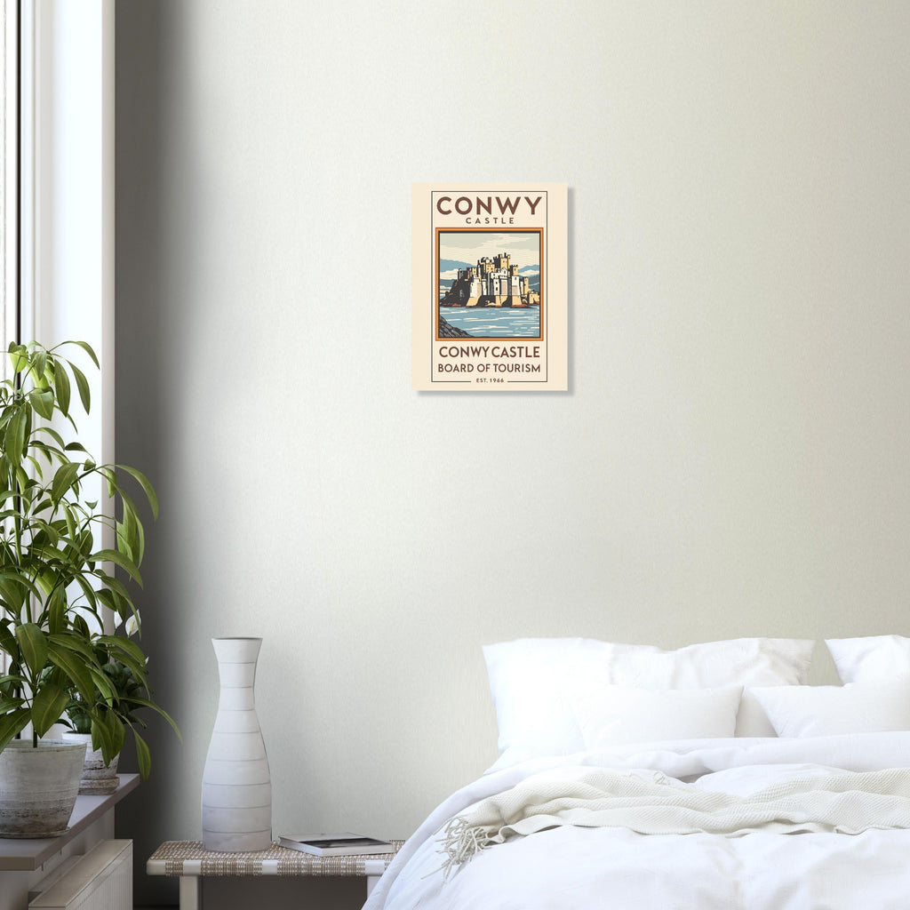 Conwy Castle Vintage Travel Poster — Art Print | Wild Thread Co