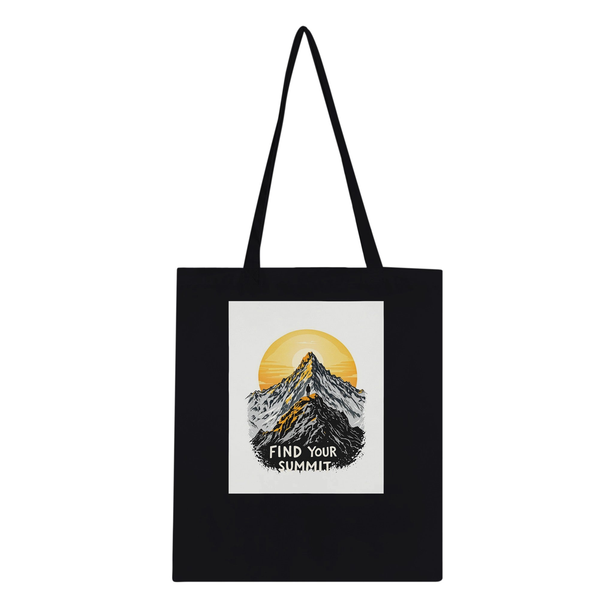 Mountain Summit Tote Bag Cotton Shopper UK Tote Bag — detail view | Wild Thread Co
