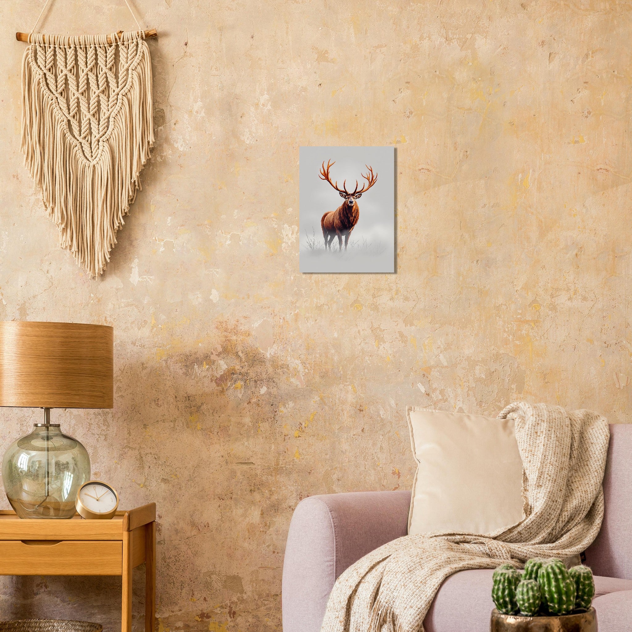 deer stag antlers Art Print Poster Wall Art UK — Art Print | Wild Thread Co