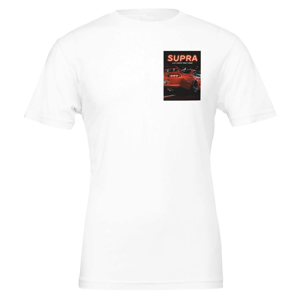 Toyota Supra Mk4 Jdm Night Orange T-Shirt — detail view | Wild Thread Co