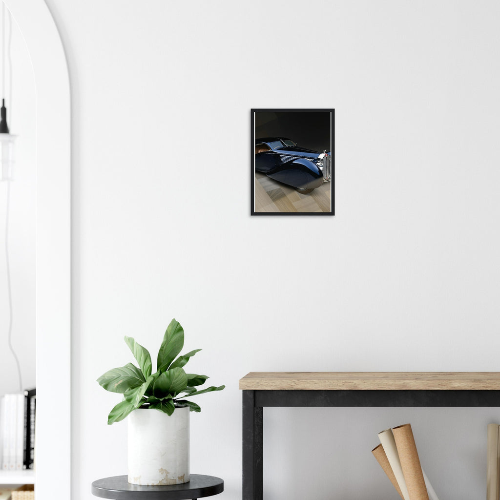 Bugatti Type 57 Framed Art Print — detail view | Wild Thread Co