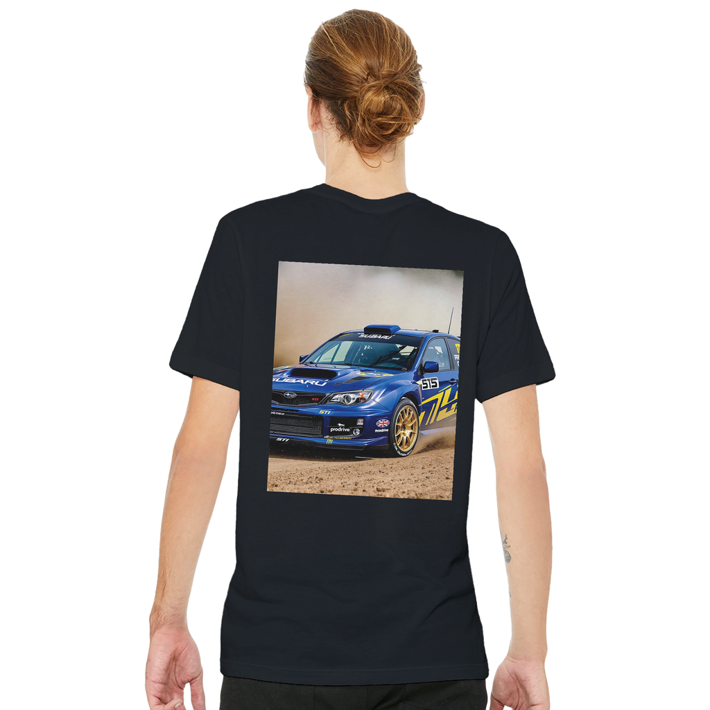 Subaru Wrx Sti Rally T-Shirt — detail view | Wild Thread Co