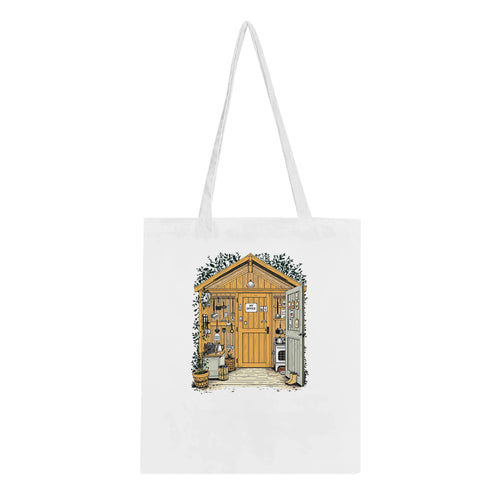 Allotment Shed Sanctuary Tote Bag Cotton Shopper UK — Tote Bag | Wild Thread Co
