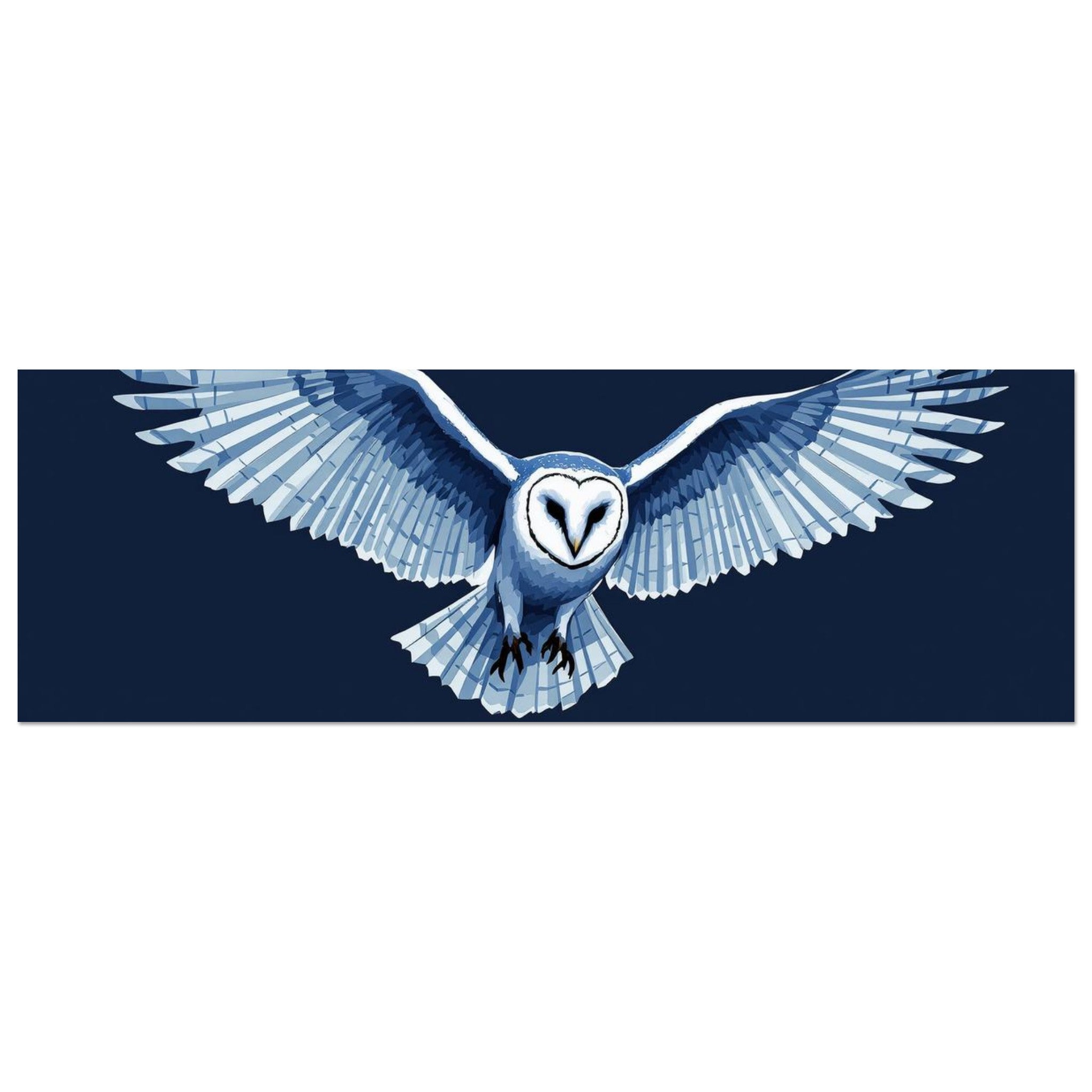 Barn Owl Hunting Print Material — detail view | Wild Thread Co