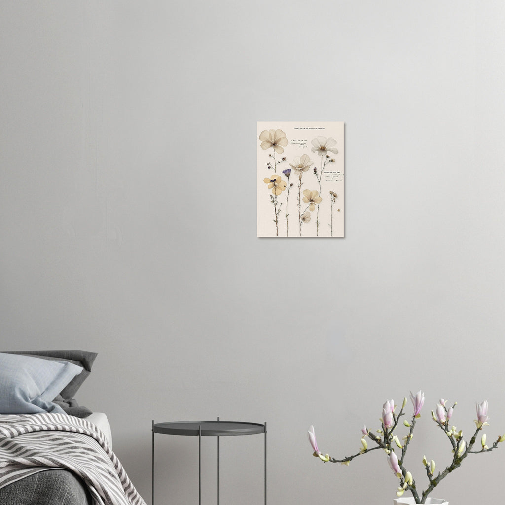 Victorian Pressed Flower Botanical Art Print Art Print — detail view | Wild Thread Co