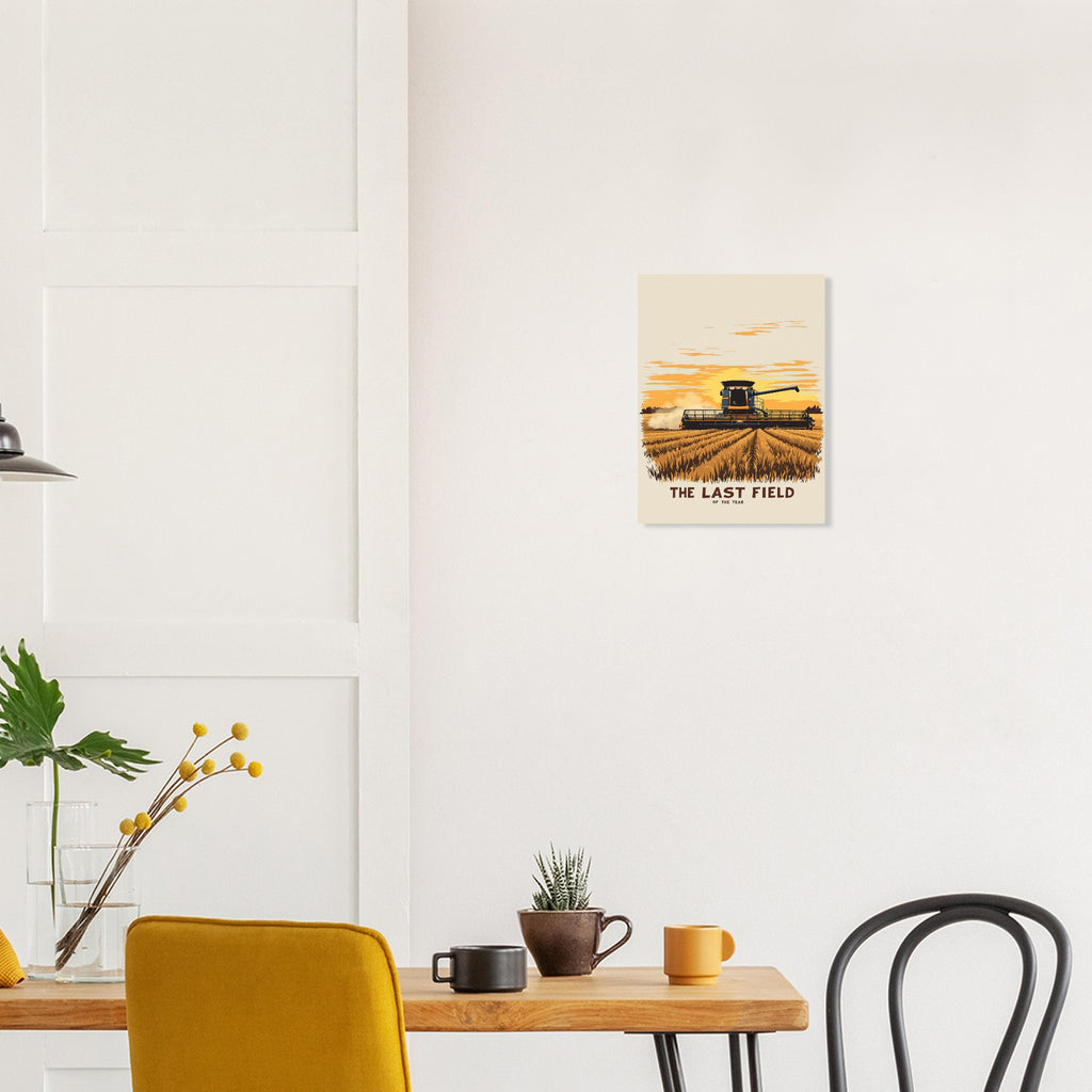 Combine Harvester Dusk Art Print Poster Wall Art UK — Art Print | Wild Thread Co