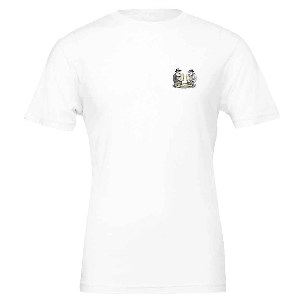 Allotment Marrow Competition Serious T-Shirt — detail view | Wild Thread Co
