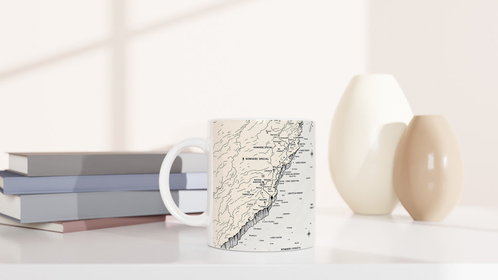 Coastal Walking Map Mug — detail view | Wild Thread Co