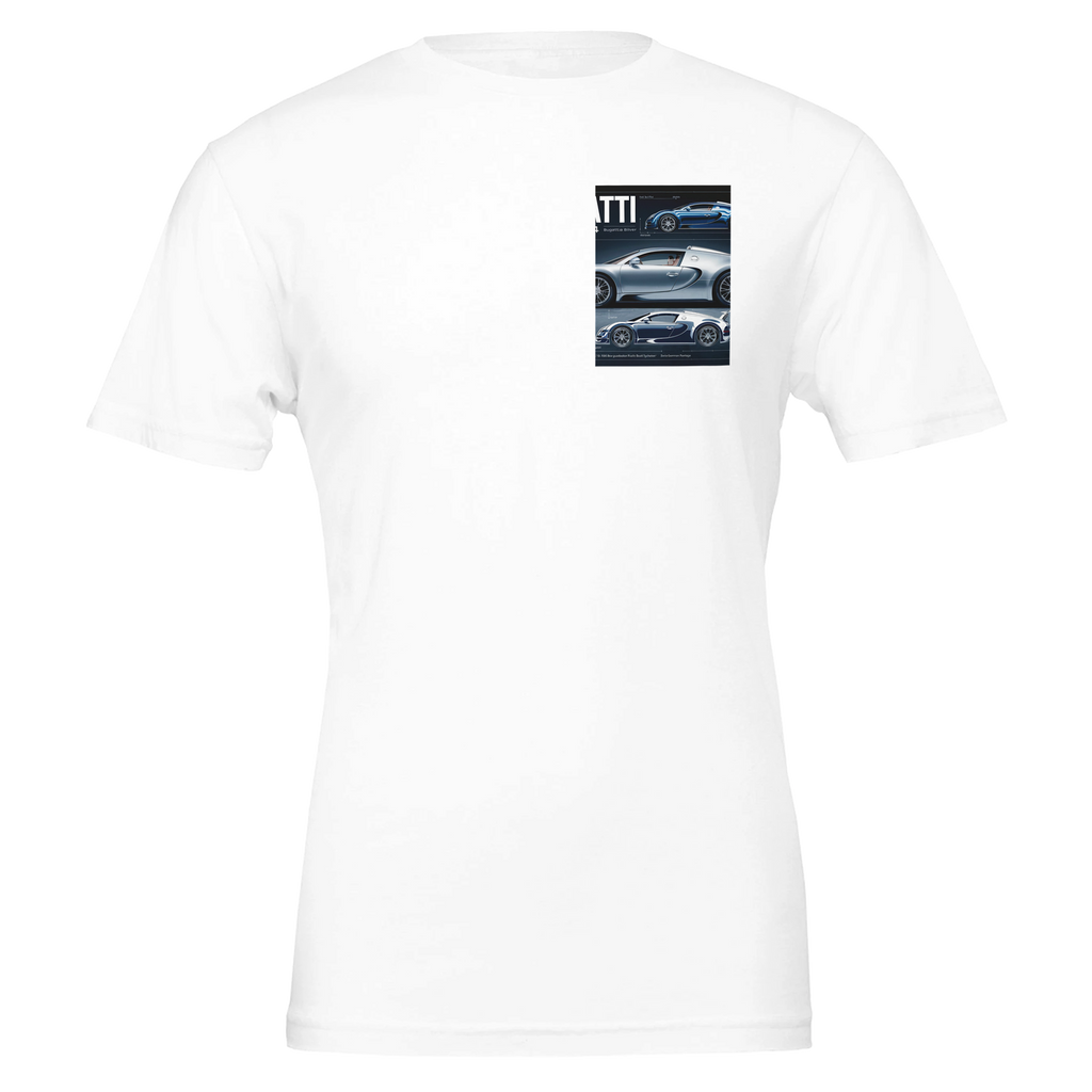 Bugatti Veyron 1001bhp Engineering Spec T-Shirt — detail view | Wild Thread Co