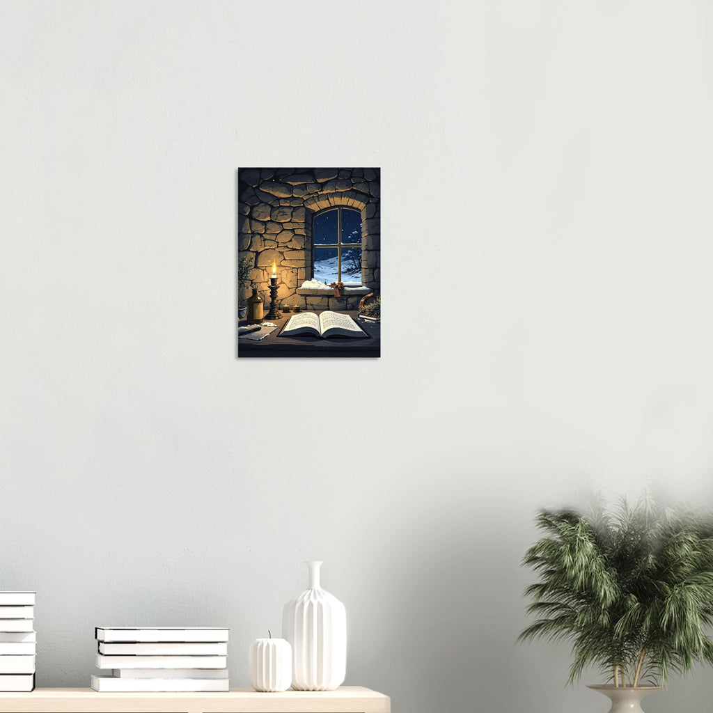 Bothy Candlelight A1 Art Print Art Print — detail view | Wild Thread Co