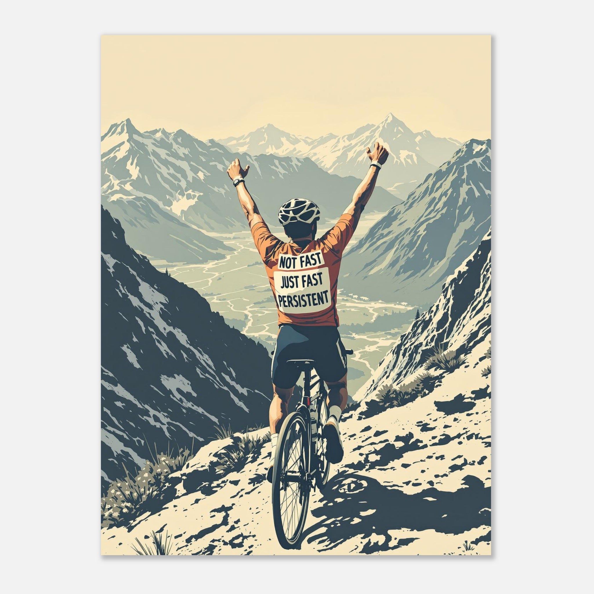 Cycling The Cols Art Print Art Print — detail view | Wild Thread Co