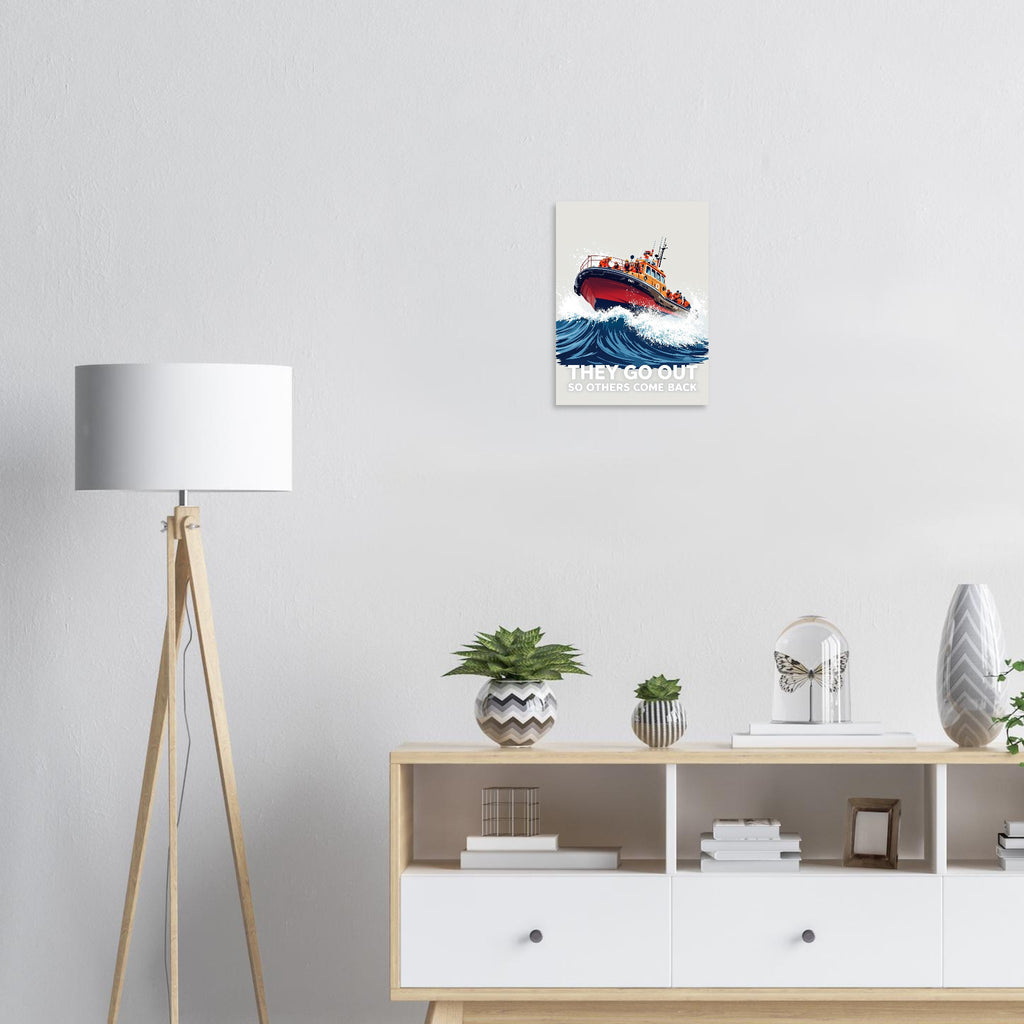 RNLI Lifeboat Rescue Art Print — Art Print | Wild Thread Co UK