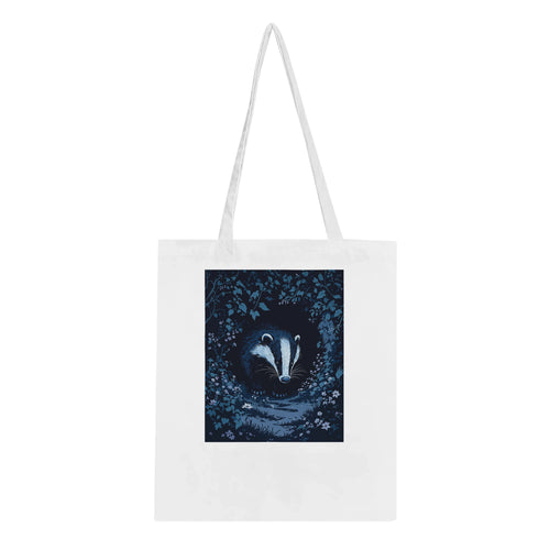Badger At Dusk Tote Bag Cotton Shopper UK — Tote Bag | Wild Thread Co