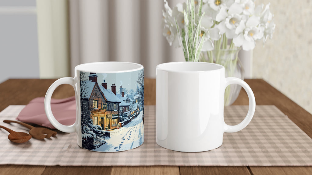 Cat Christmas Mug Coffee Tea Ceramic 11oz — Mug | Wild Thread Co