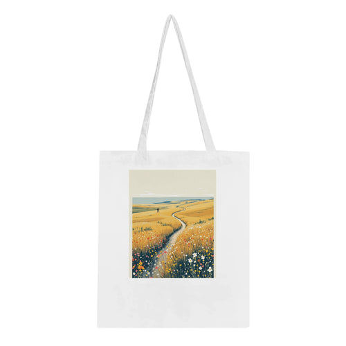 Chalk Downland South Downs Walker Tote Bag Cotton Shopper UK — Tote Bag | Wild Thread Co
