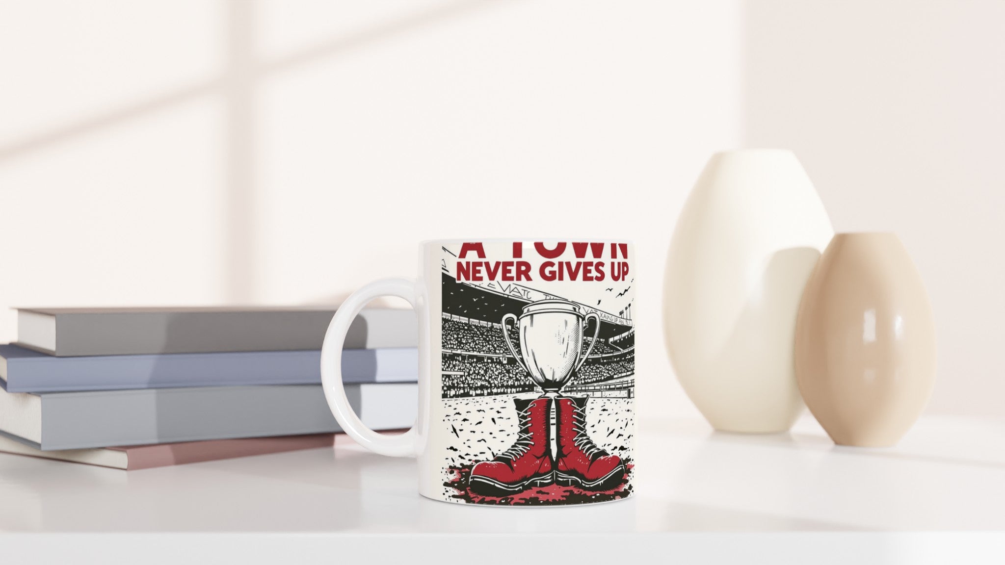 Retro Rugby League Mug — detail view | Wild Thread Co