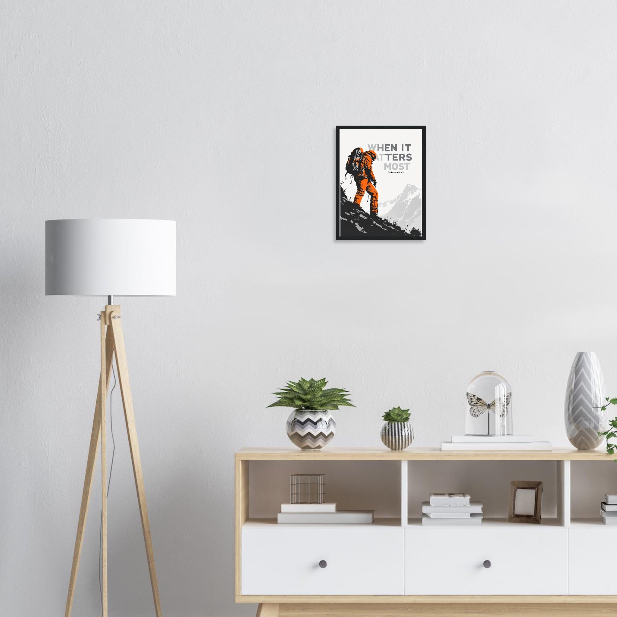 Mountain Rescue Framed Art Print — detail view | Wild Thread Co