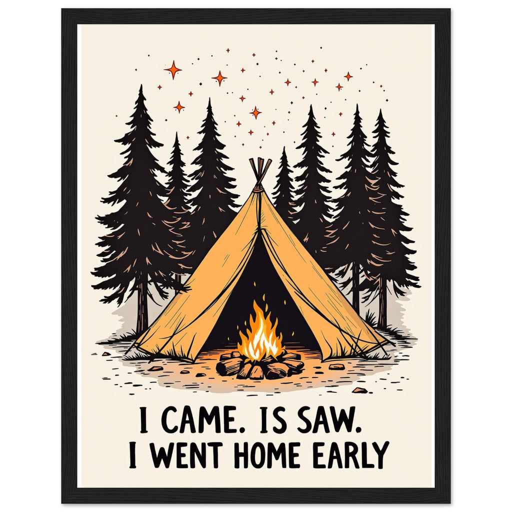 Gorpcore Camping Humour — Framed Art Print | Wild Thread Co UK