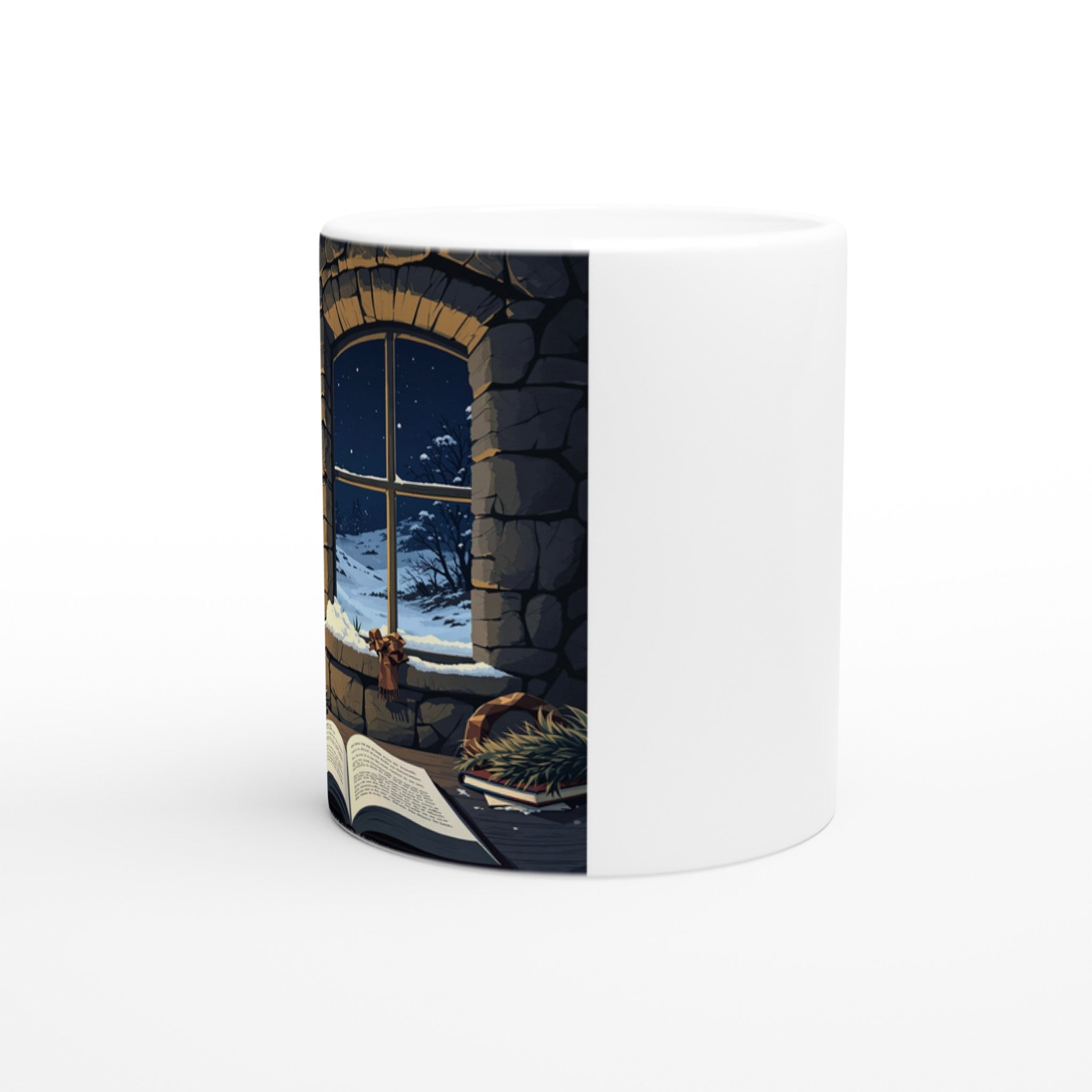 Mountain Bothy Mug — detail view | Wild Thread Co