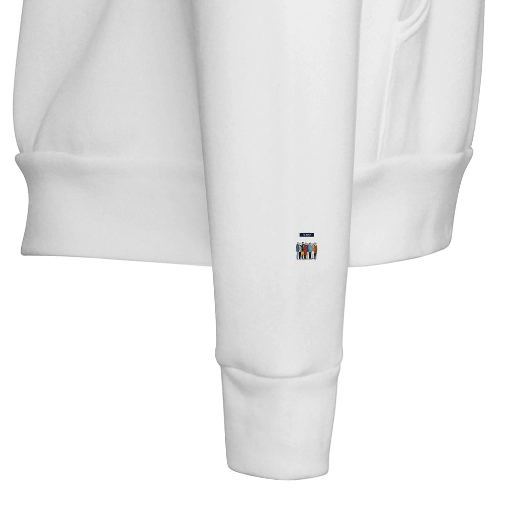 Queue As Institution Hoodie — detail view | Wild Thread Co