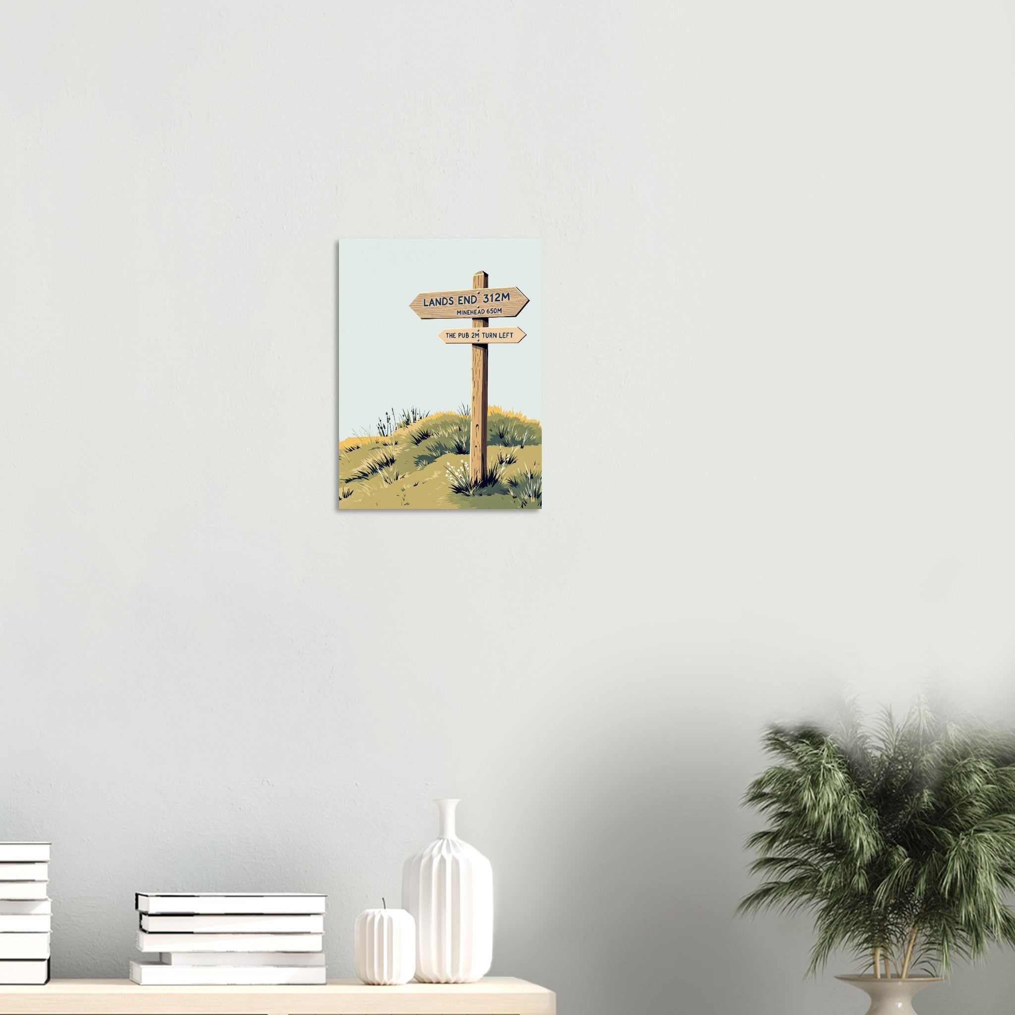 Gorpcore Coastal Walking Art Print Art Print — detail view | Wild Thread Co