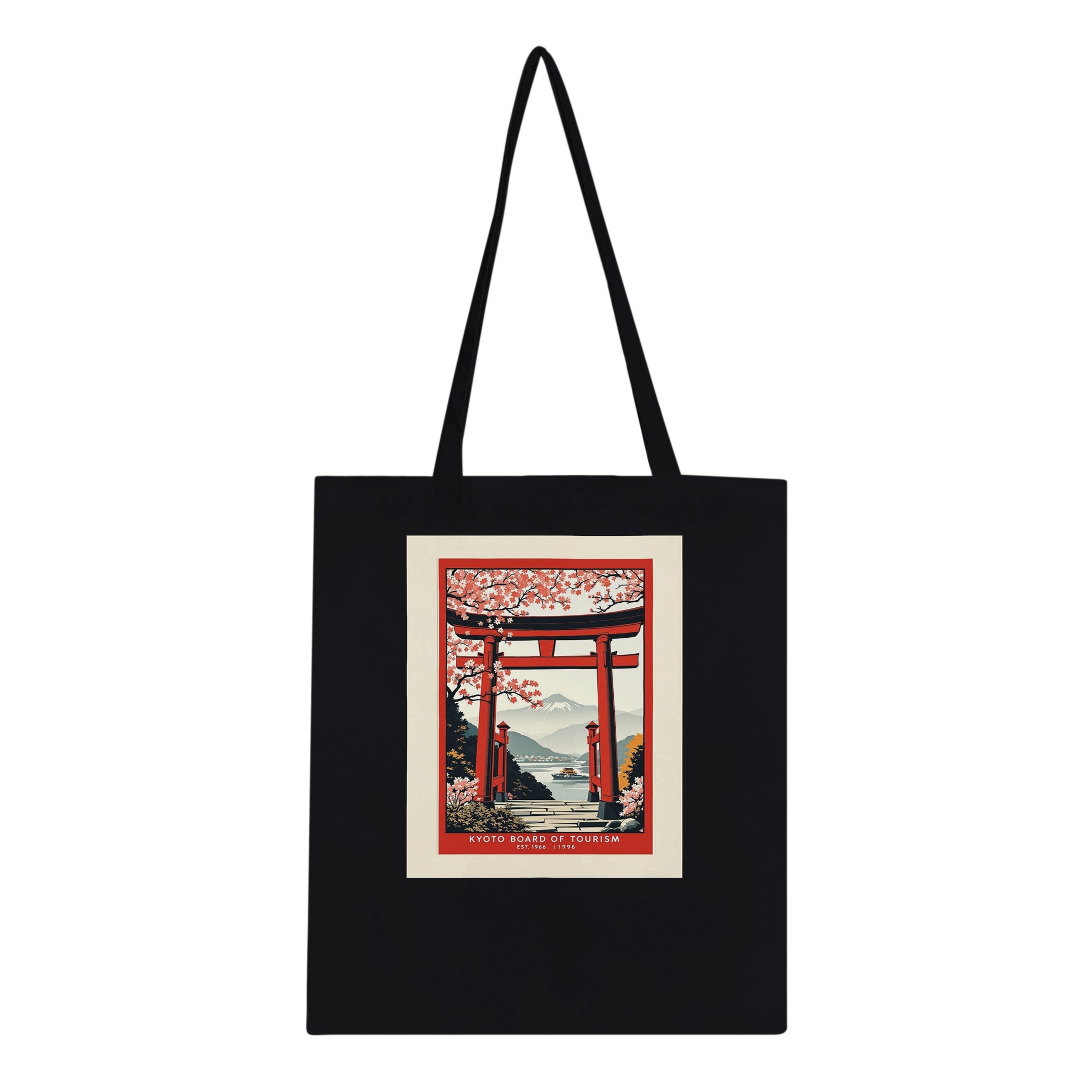 Kyoto Vintage Travel Poster Tote Bag — detail view | Wild Thread Co