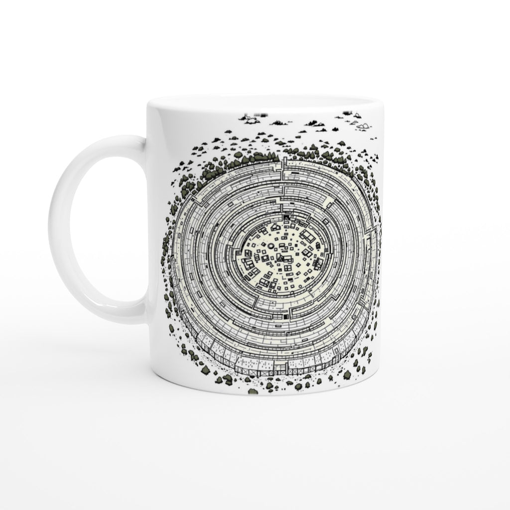 Iron Age Hill Fort Aerial — Mug | Wild Thread Co UK