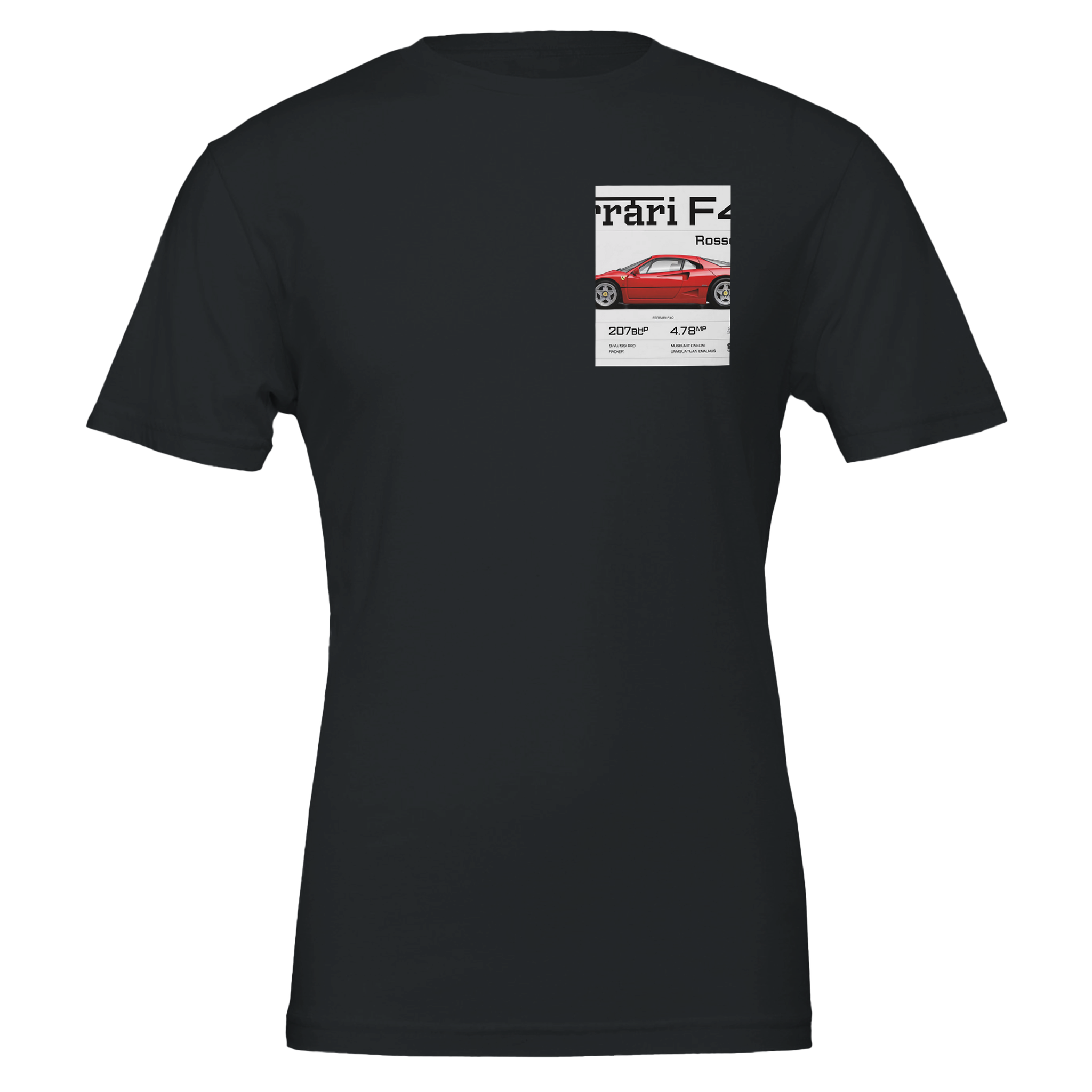Ferrari F40 Spec Art Swiss — T-Shirt | Wild Thread Co UK